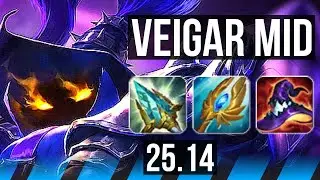 VEIGAR vs RYZE (MID) | KR Diamond | 25.14