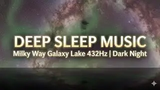 Deep Sleep Music &bull; Milky Way Galaxy Lake 432Hz | Dark Night