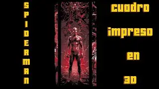 Spiderman cuadro impreso en 3D Titan colección  está en vivo