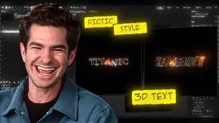 @fictic_editz Like NEW Gold 3D Text | Free Preset | After Effects