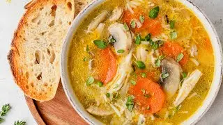 Chicken, Vegetable & Rice Soup #chickensoup