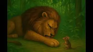 Ek sher or chuhe ki kahani . #story #baby #nightstoryforsleep #shorts #shortformfun 