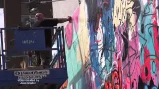 Cope 2 Painting Bowery Art Wall - Soho - video shot by Jane Marino