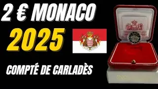 2 euros Monaco 2025 comm&eacute;morative Compt&eacute; de Carlad&egrave;s