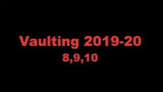 Vaulting  Levels 8-10  2019-2020