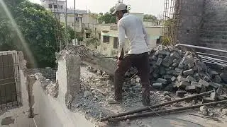 Dismantling with Breaker || #buildingconstruction #dream #dreambuilding #civilengineering