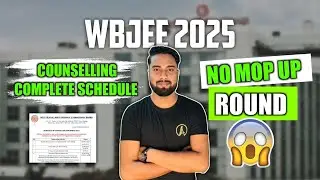 WBJEE 2025 COUNSELLING DATES🚨| OFFICIAL DATES📝 | COMPLETE SCHEDULE✅| WBJEE 2025 COUNSELLING PROCESS❓