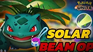 VENUSAUR SOLAR BEAM BUILD 😱 || ONE SHOT DAMAGE || POKEMON UNITE RANKED GAMEPLAY