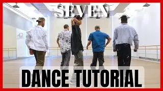 Jung Kook - 'Seven' Dance Practice Mirrored Tutorial (SLOWED)