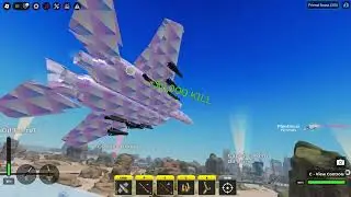 Destroying server in War Tycoon with the F-15 Strike Eagle