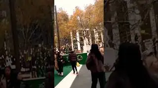 Walking on Christmas Market Leicester Square London #london