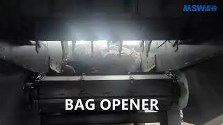Waste Bag Opener -  Waste Bag Breaking Machine - www.MSWsorting.com