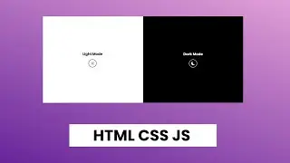 Light and Dark Mode HTML CSS JS #foryou #coding #javascript #javascripttutorial #programming #js