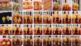 Light Weight Gold Earring Design with price l 22k Gold Earring Jhumka Designs 2026 #goldearrings