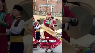 Traditional Polish 🇵🇱 Dance 💃 in Krak&oacute;w #travel #polska #explore #poland #trending #ytshorts