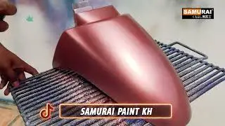 Rose Gold Colors of samurai paint spray on your motorcycle || Samurai Paint Cambodia ||