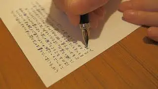 Quiet writing sounds | morning light | fountain pen | ASMR | 5 minutes