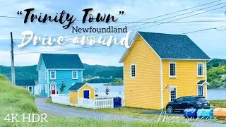 Trinity town Drive Around ~ Newfoundland || 4K HDR ~ Relaxing music || Miss Suksiri