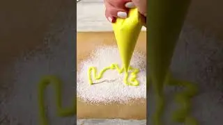 Creating a delicate &lsquo;LOVE&rsquo; masterpiece out of meringue ✨❤️ sweet and airy DIY to share the love! 🎥