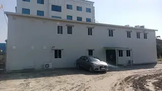 Low price double story puff cabin site office for NBCC