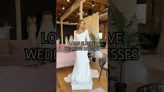 Showcasing some of our new long sleeve wedding dresses! 🤍 #longsleeveweddingdress #longsleevedress