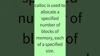 difference between malloc and calloc 