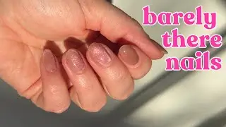 how to remove gel nails + barely there manicure tutorial! (builder gel + cateye gel)