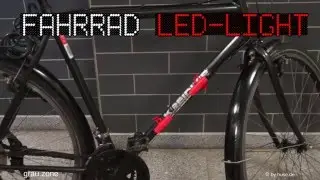 LED Fahrrad Leuchtstab Rot
