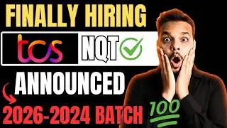 Finally TCS NQT Hiring Announced | TCS Free NQT 2026, 2025, 2024 Batch | Off Campus Drive
