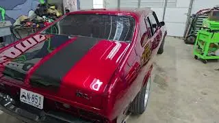 1974 Nova paint and body work just finished wetsanded and buffed headed home !! 
