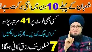 Mah-e-Shaban Ka Powerful Wazifa | Rizq, Daulat Aur Kamyabi Ka Mujarrab Amal | Muneer Ahmad Akhoon
