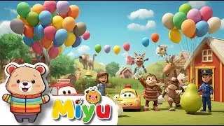 🚗🐷🔥 Canciones para Niños: Coches, Granja, Bomberos y Mucho Más | Canciones Infantiles - Miyu