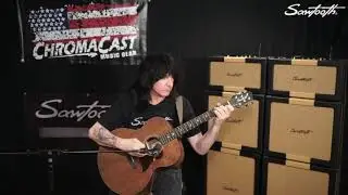 Sawtooth Mahogany Jumbo Acoustic Electric Guitar Demo with Michael Angelo Batio