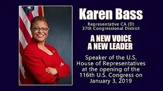 Congresswoman Karen Bass for Speaker of the House 2019