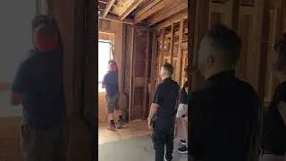 On work site designing the Window Frame Size for the new luxurious home