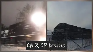 CN & CP train's on the Waukesha and Watertown sub (NS leader, GECX demo, Ex cit leaders + more) 