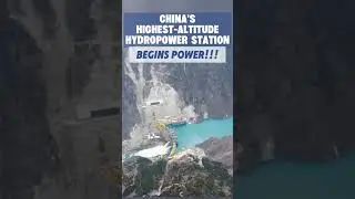 #China's highest-altitude hydropower station begins power generation #fyp #tech #InnovativeChina