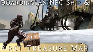 Boarding an NPC Ship & First Treasure Map in ATLAS! (Single Player)