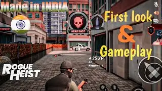 Gameplay and review of MPL Rogue Heist 🇮🇳  Multiplayer shooters game made by an Indian-based studio.