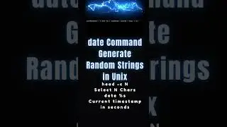 date Command: Generate random strings using in Unix #linux #linuxsecurity #linuxcommands #unix