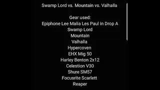 Minotaur Sonic Terrors Swamp Lord vs. Frost Giant The Mountain vs. Blackhawk Valhalla