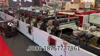 3 side sealing bag making machine run well in exhibition Plast Eurasia, speed 180pcs/min
