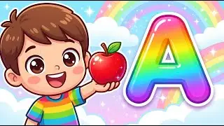 ABC Alphabet Phonics Song 🌈 | Learn Letters & Sounds | A for Apple 🍎 | Alphabet Song for Kids