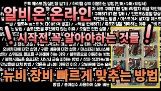 【알비온 온라인】아이템 빠르게 맞추는 방법｜52가지 기본 정보｜미스트｜뉴비｜공략｜모길｜
