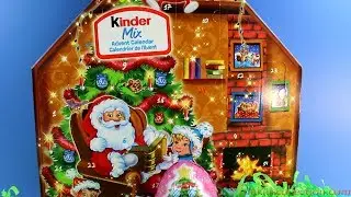 Kinder Mix Advent Calendar- 24 Kinder Confections Assortment Giant Kinder Eggs