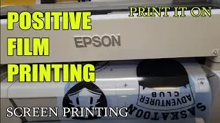 best printer to print positive film- Epson SureColor #screenprinting #epson  #screenprintinglife