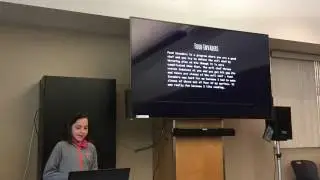 10 year-old girl programmed Food Invaders game  in Scratch presentation