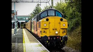 Colas rail 37057 and 37 610 noisily work 1Q14 around Witham