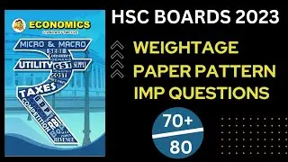 HSC Economics|Most Important Questions |12th Board Exams 2023 | Maharashtra State Board #boards2023