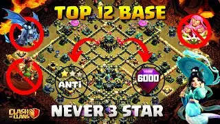 TOP 12 TH17 WAR + CWL ANTI 2 STAR BASE WITH LINK | ANTI ROOT RIDER & DRAGON TH17 LEGEND BASE .